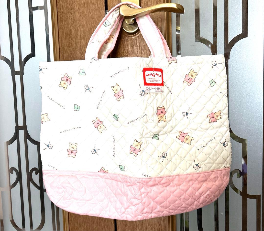 新品★SANRIOサンリオ　ザシキブタ　トートバッグ　日本製1984年1985年