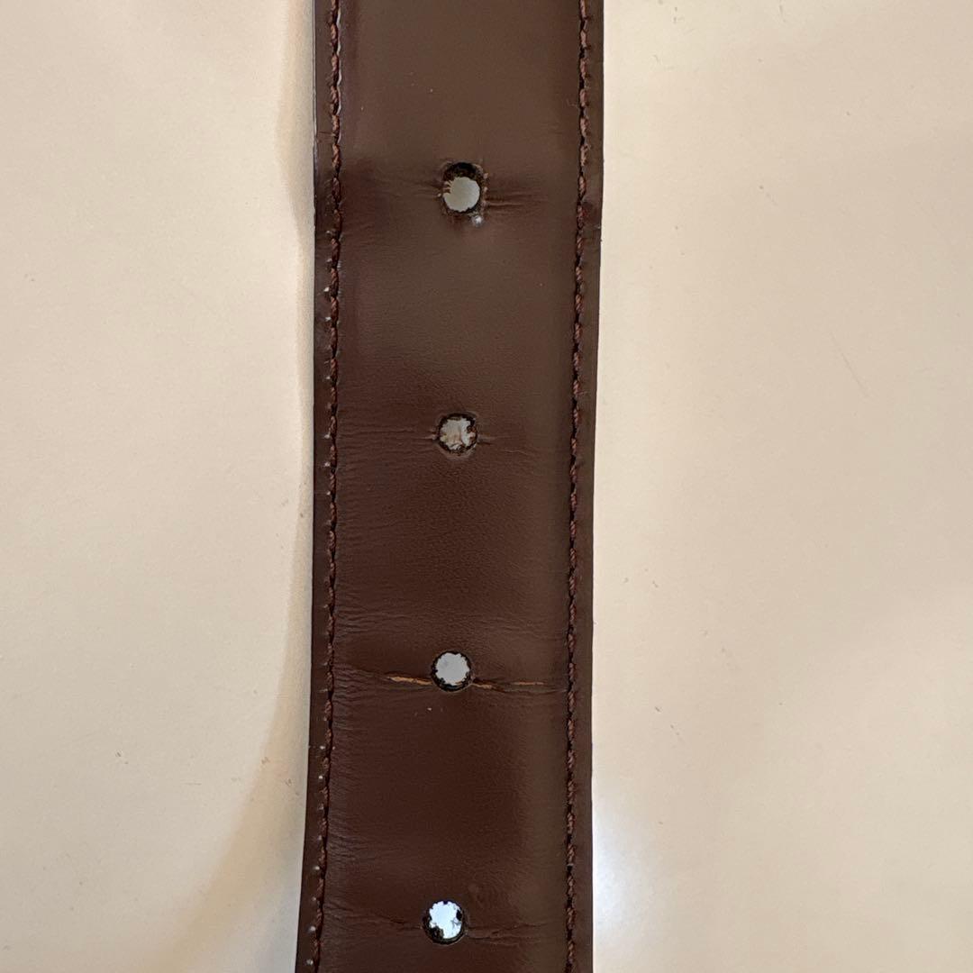 イタリア製 黒レザー ベルト