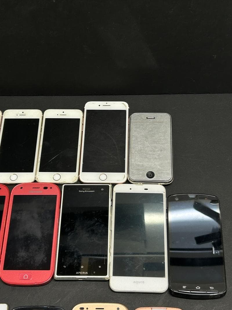 大量 携帯電話 スマホ スマートフォン iPhone 他 ジャンク 部品取り ①