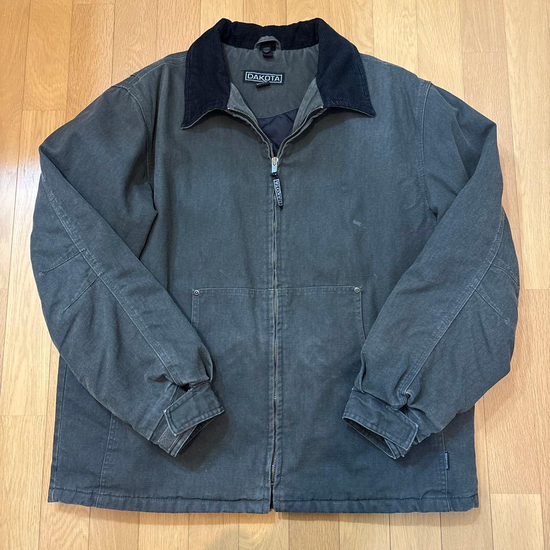 DAKOTA ダックジャケット ダークグレー キルティング裏地 ワークジャケット