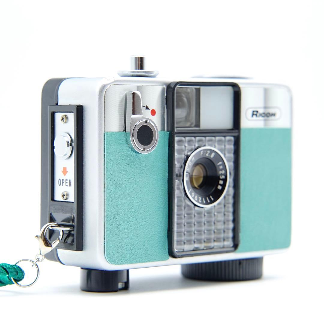 【動作確認・清掃済み＊試写あり】くすみグリーン＊リコーオートハーフSE