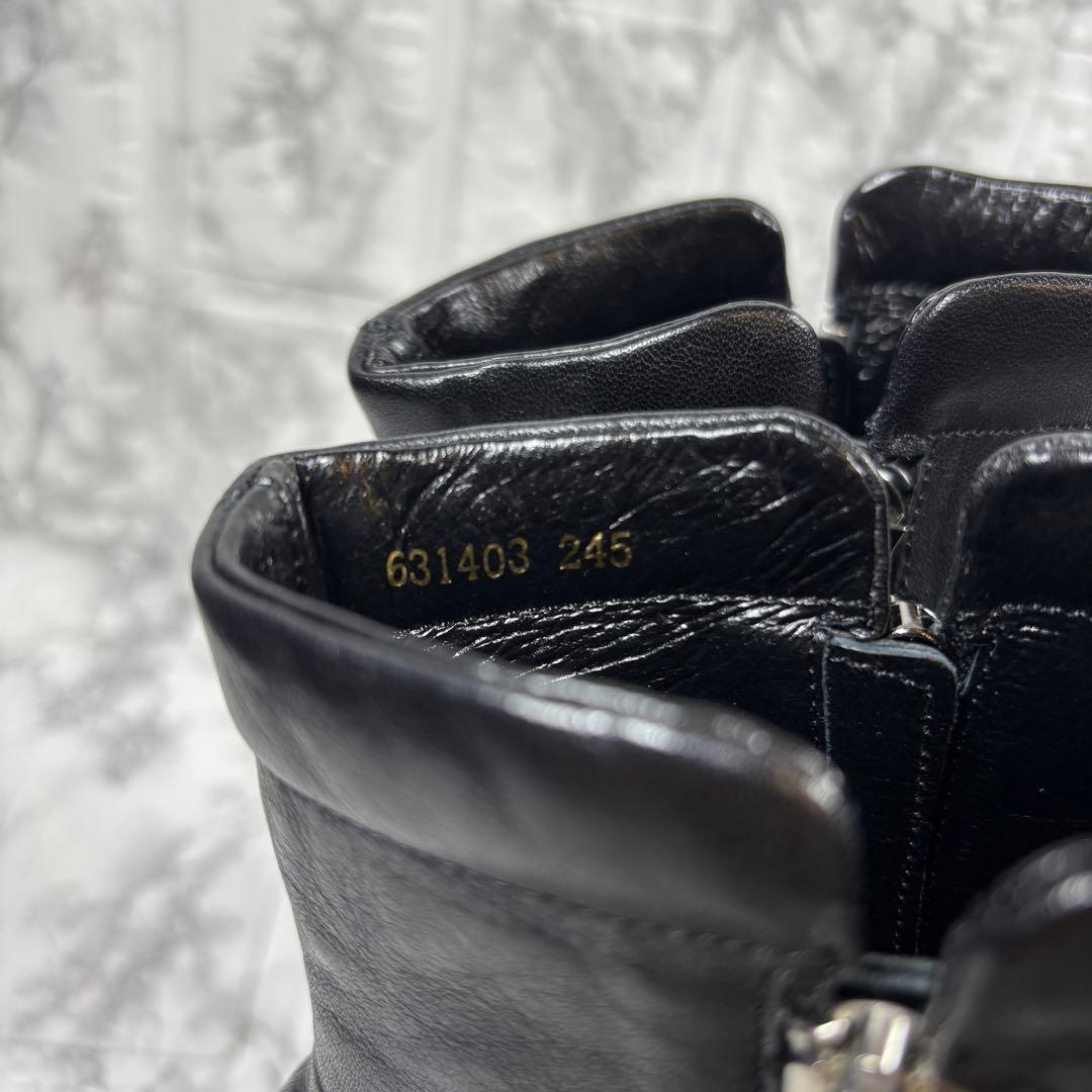 【美品】卑弥呼 ヒミコ サイドジップ トラックソール ブーツ 24.5