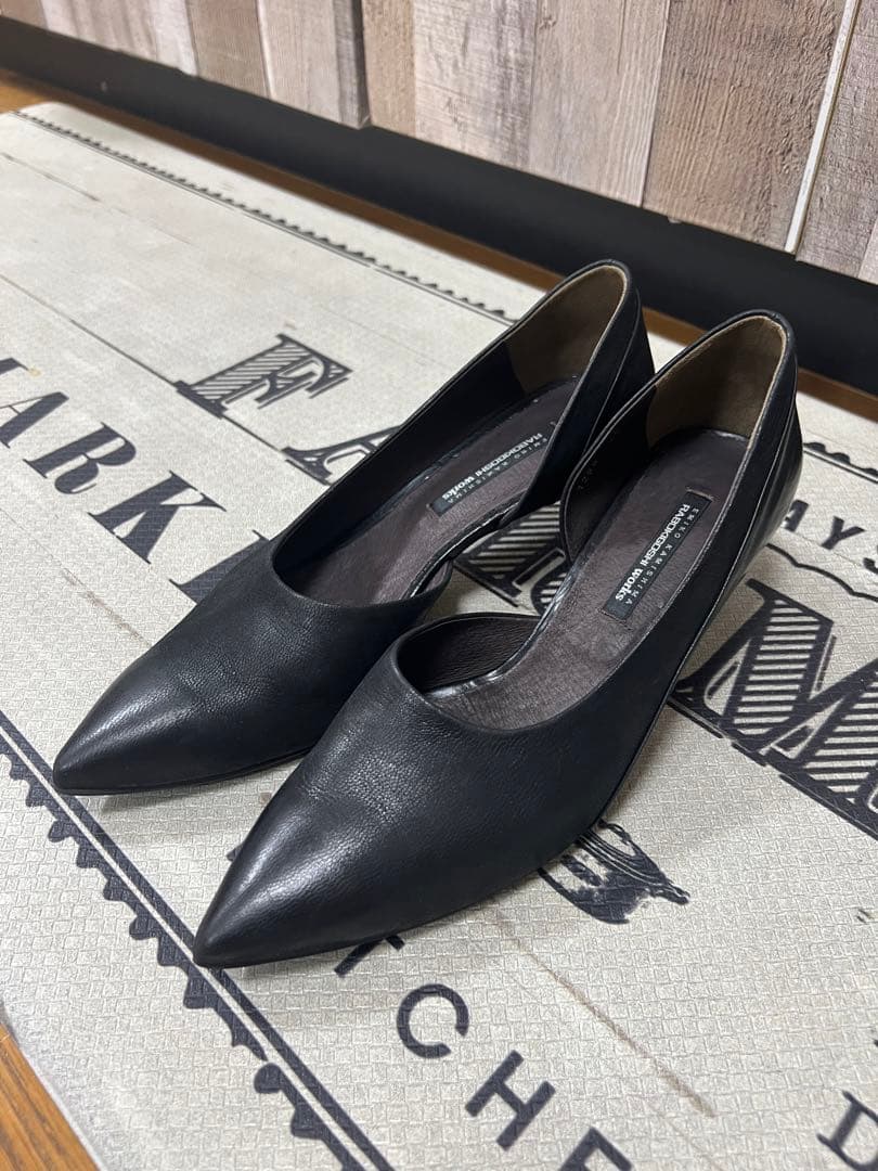 ラボキゴシワークス　本革パンプス✨