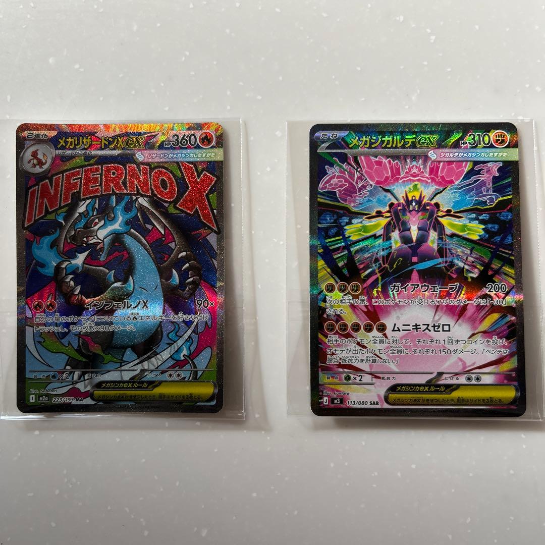 メガリザードンX & メガジガルデ　2枚セット