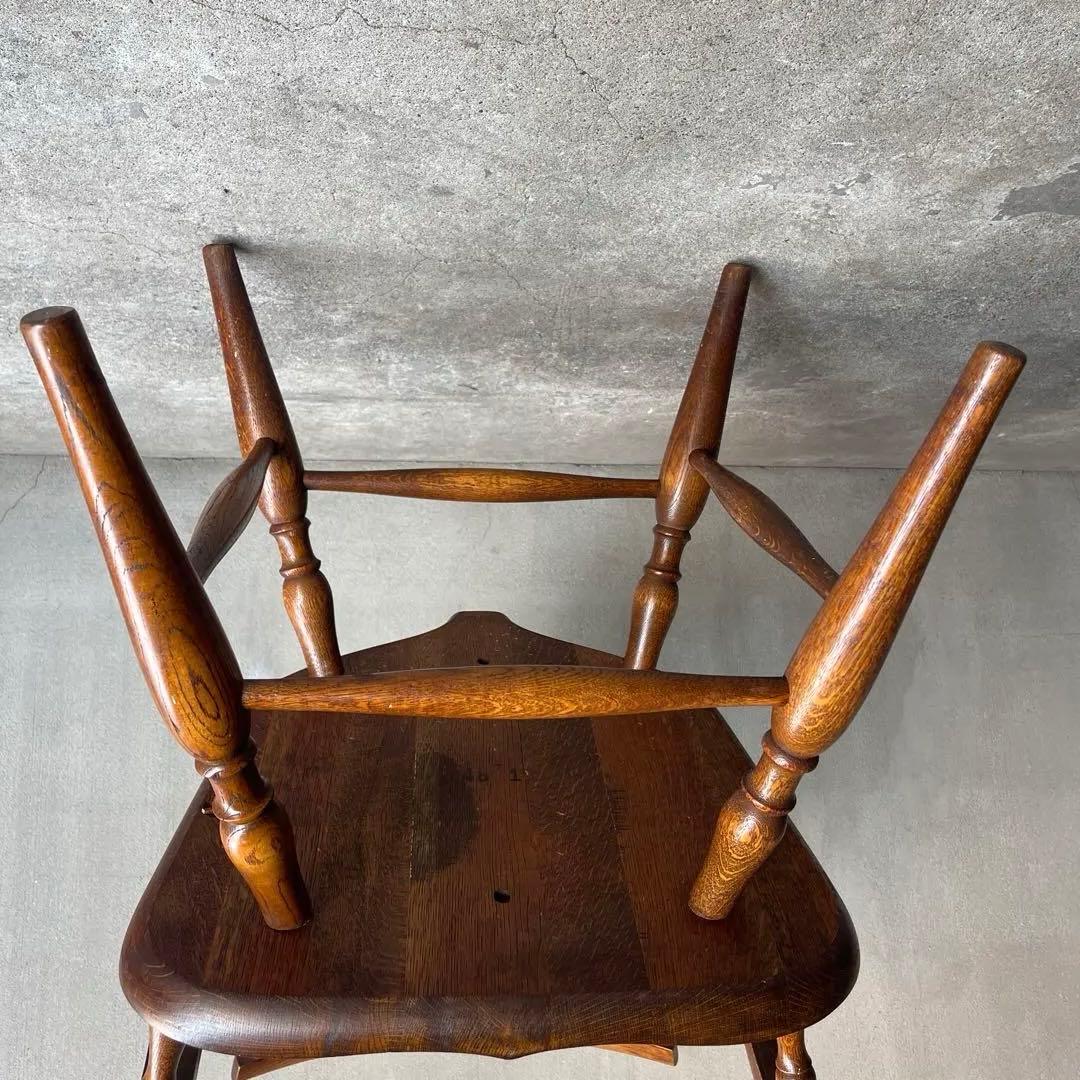 希少 美品　オールドビンテージ　キツツキ ウィンザーアームチェア