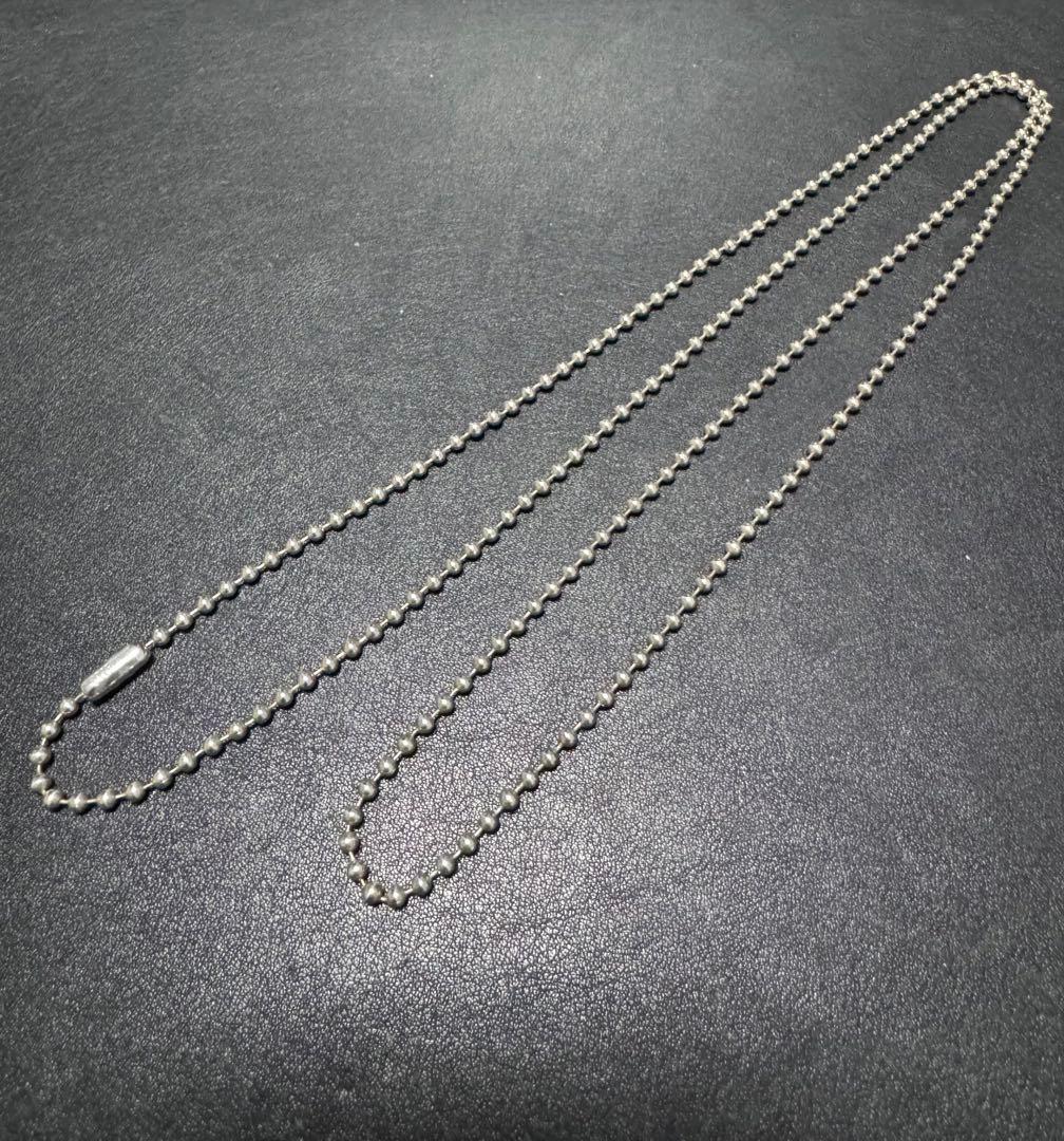 【美品】クロムハーツ ボールチェーン ノーカット 30インチ