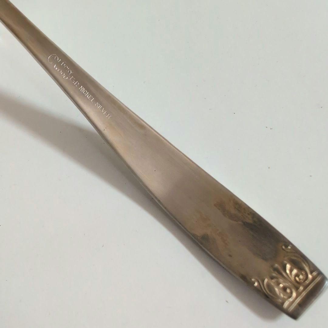 LUCKY WOODディナーセット 未使用 洋白銀器カトラリー 銀仕上げ37本