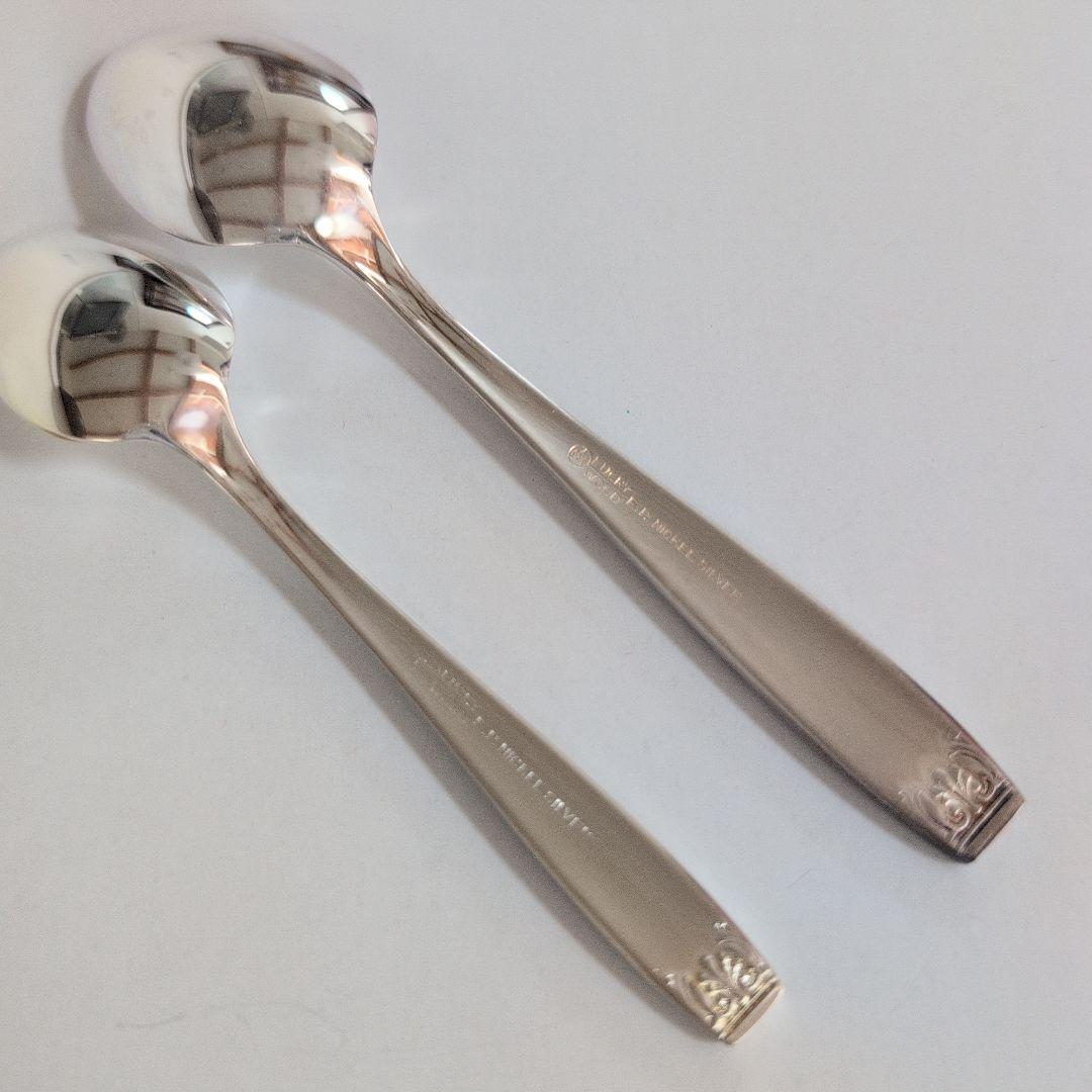 LUCKY WOODディナーセット 未使用 洋白銀器カトラリー 銀仕上げ37本