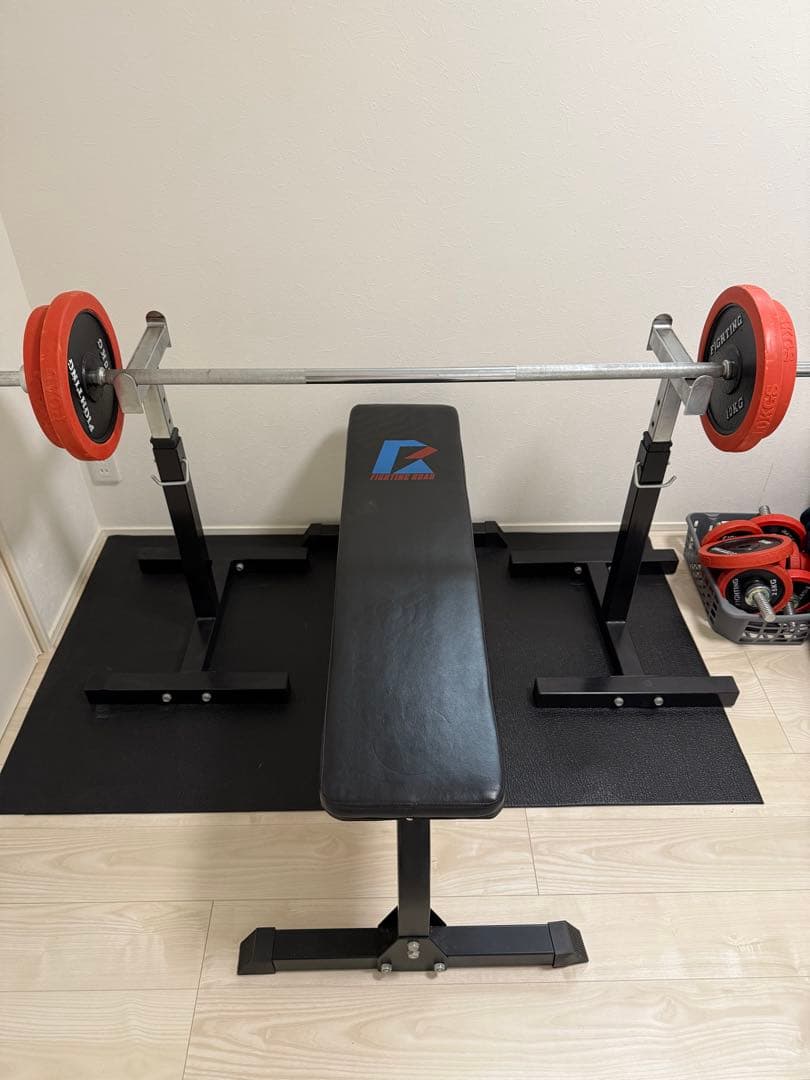 FIGHTING トレーニングベンチとウエイトセット　大阪引き取り限定