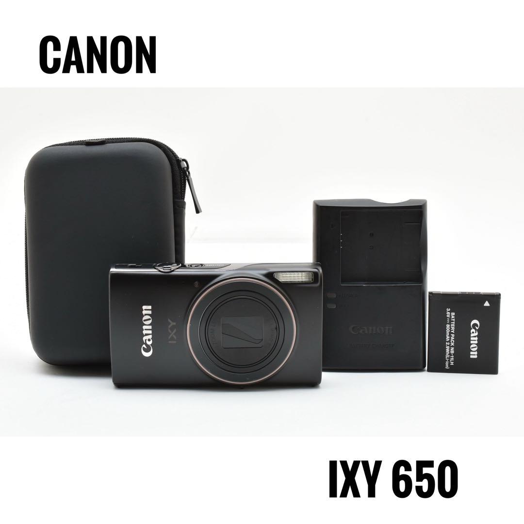 【美品】キヤノン CANON IXY 650 ブラック コンパクトデジタルカメラ