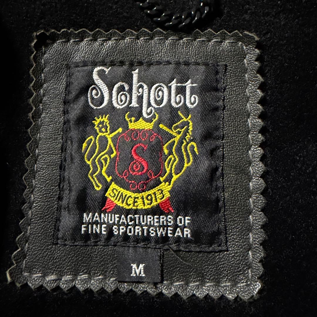m*h様 【雰囲気抜群】schott ライダースジャケット　ダブル　本革　ワッペ
