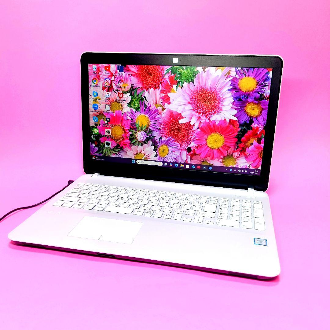 高速SSD500✨8GB✨7世代✨オフィス✨人気VAIO✨カメラ付ノートパソコン