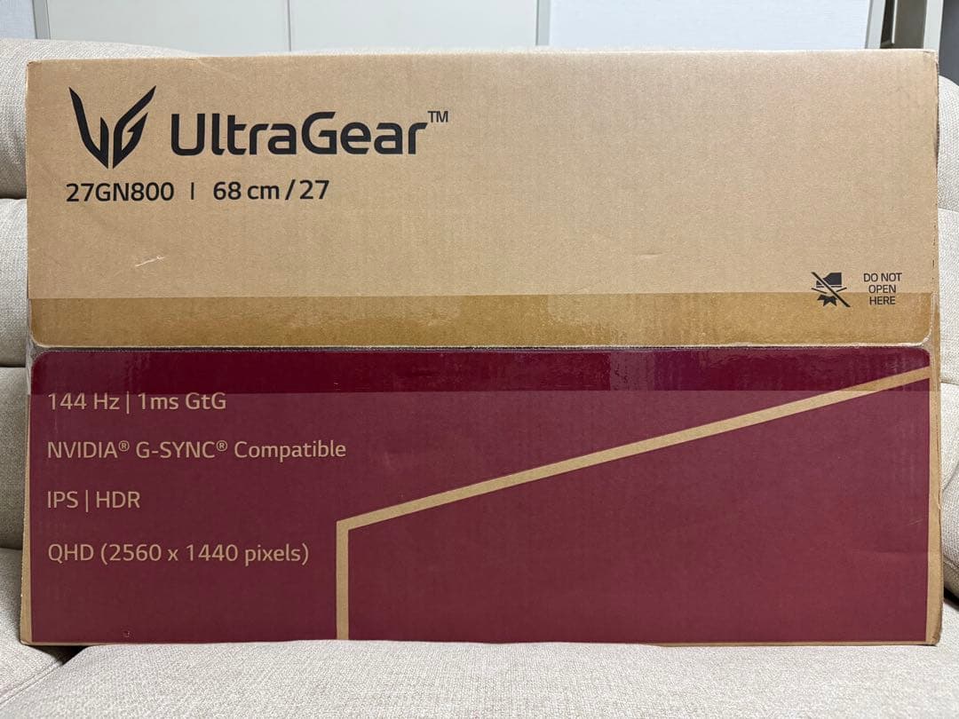 144Hz WQHD LG 27GN800-B 27インチ ゲーミングモニター