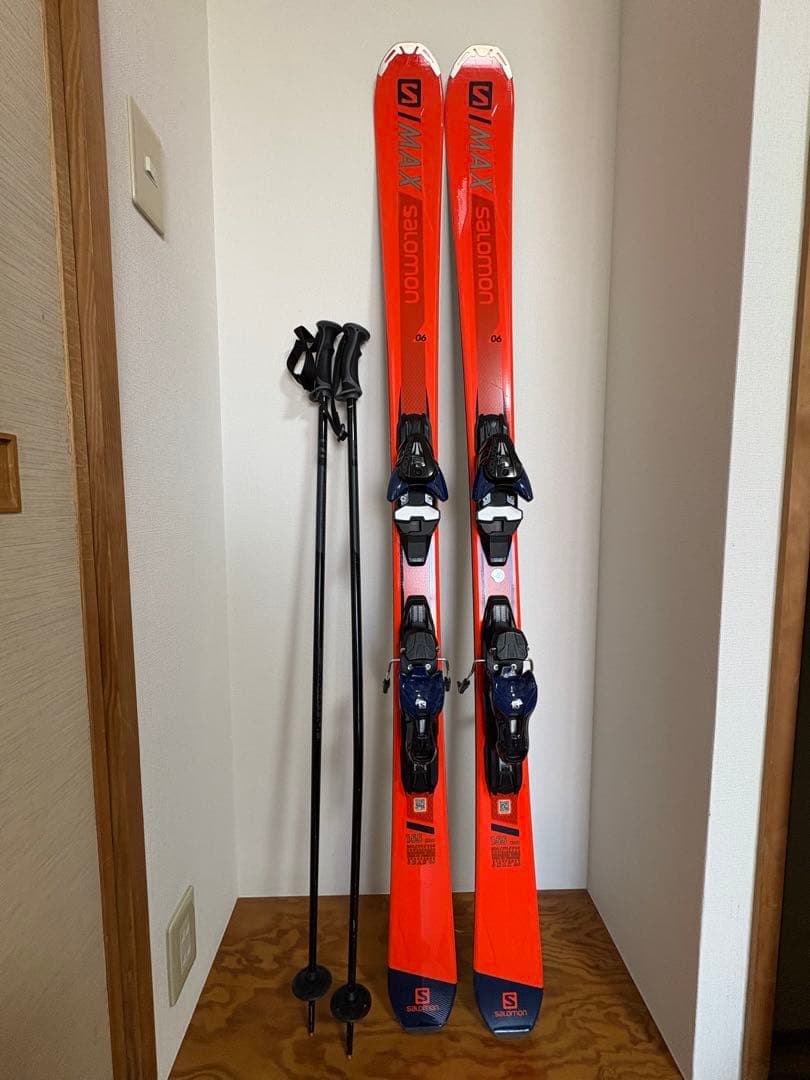 Salomon IMAX スキー 板 バインディング・ポール付き