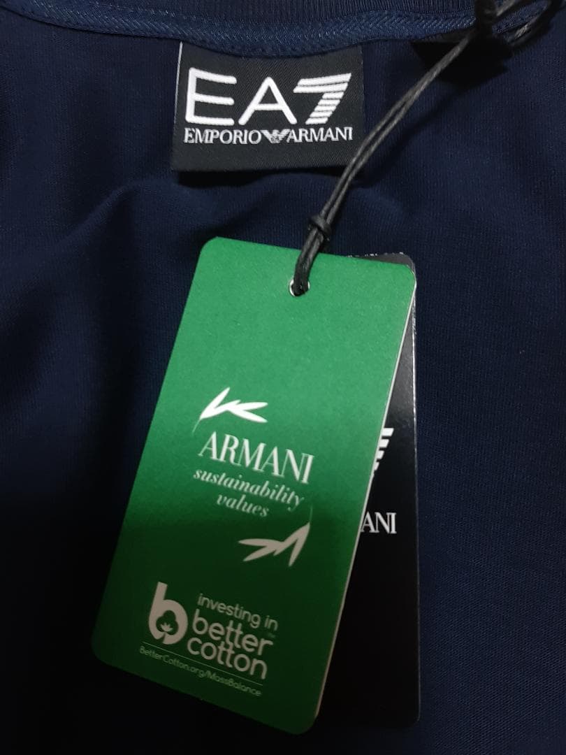 【専用】EA7/アルマーニジュニア　ラバーロゴ・紺半袖Tシャツ　10A・10歳