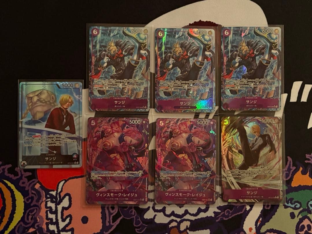 ワンピースカード　サンジ　レイジュ　パラレル　リーダーパラレル　セット