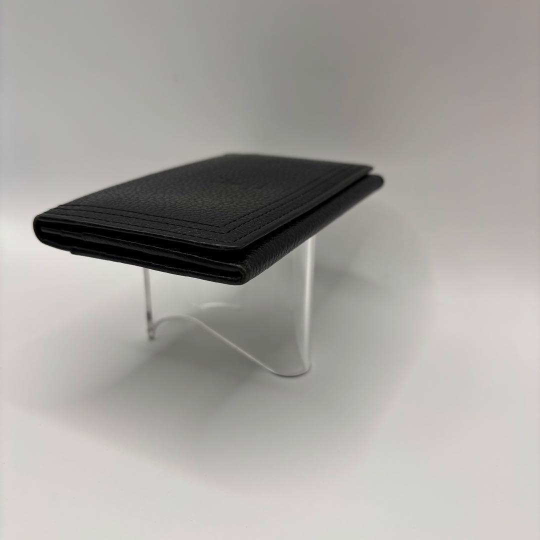 yves saint laurent 名刺入れ　カードケース　ブラック　型押し