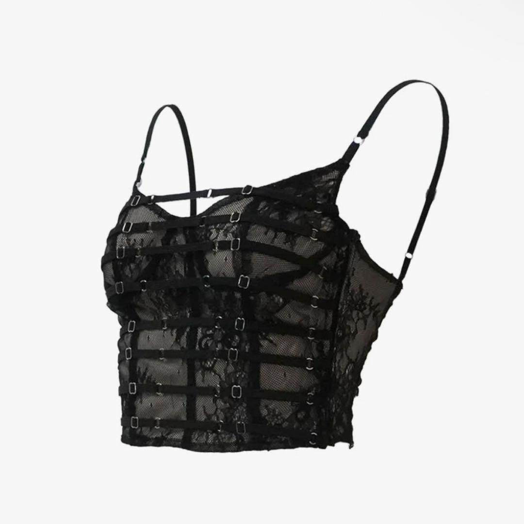 トップス theredthread S flower taped camisole