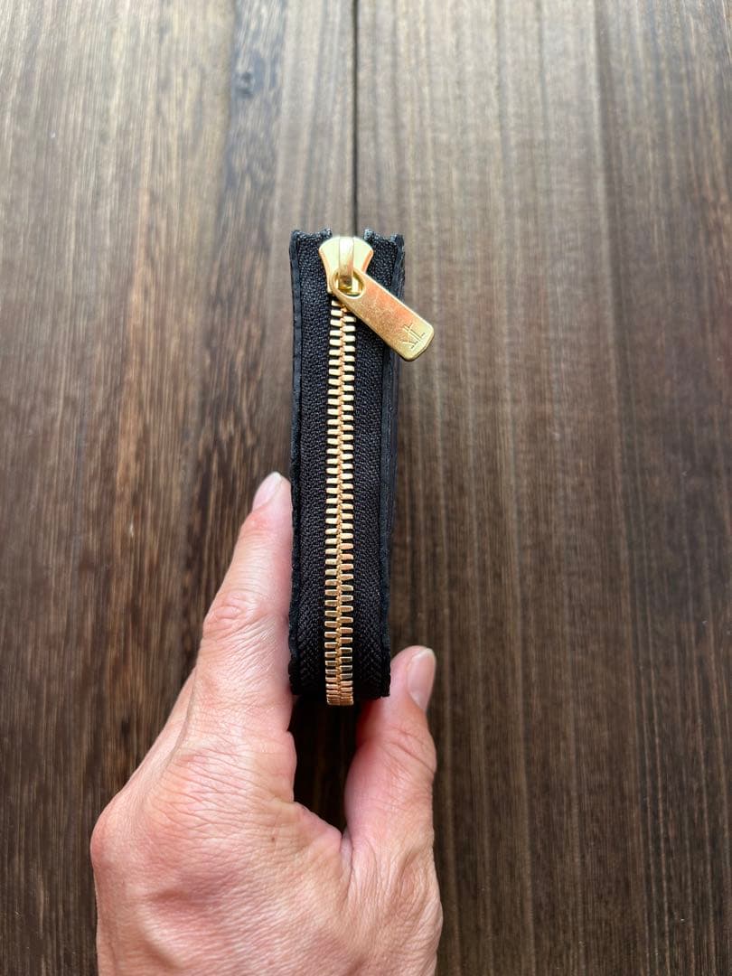 ジャイアンページ　クロコダイル　ラウンドファスナーミニ財布