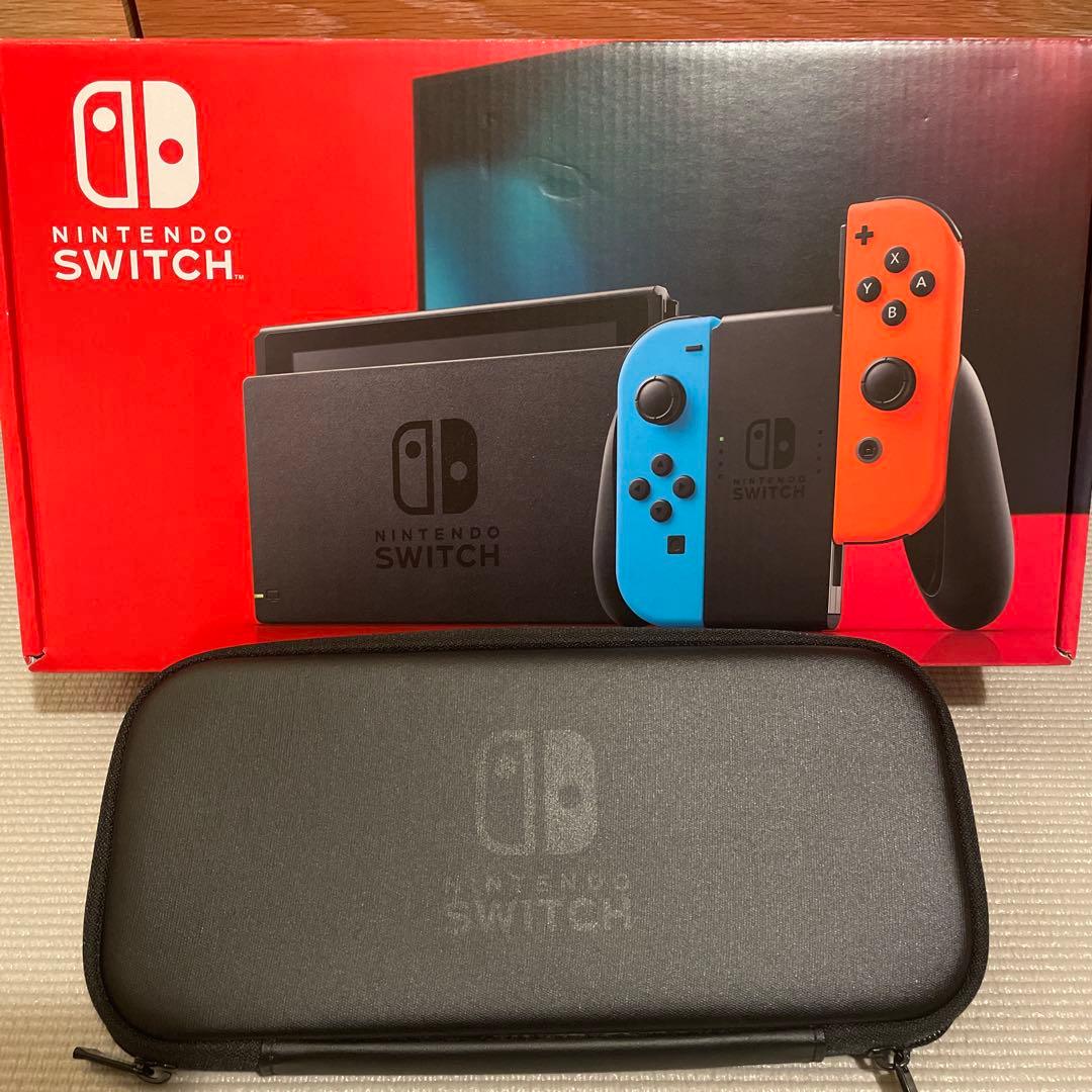 【美品】任天堂Switch 本体 付属品一式　ケース付