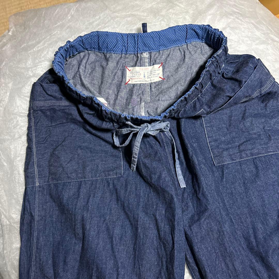 リラックスフィット ダークブルーパンツ快晴堂