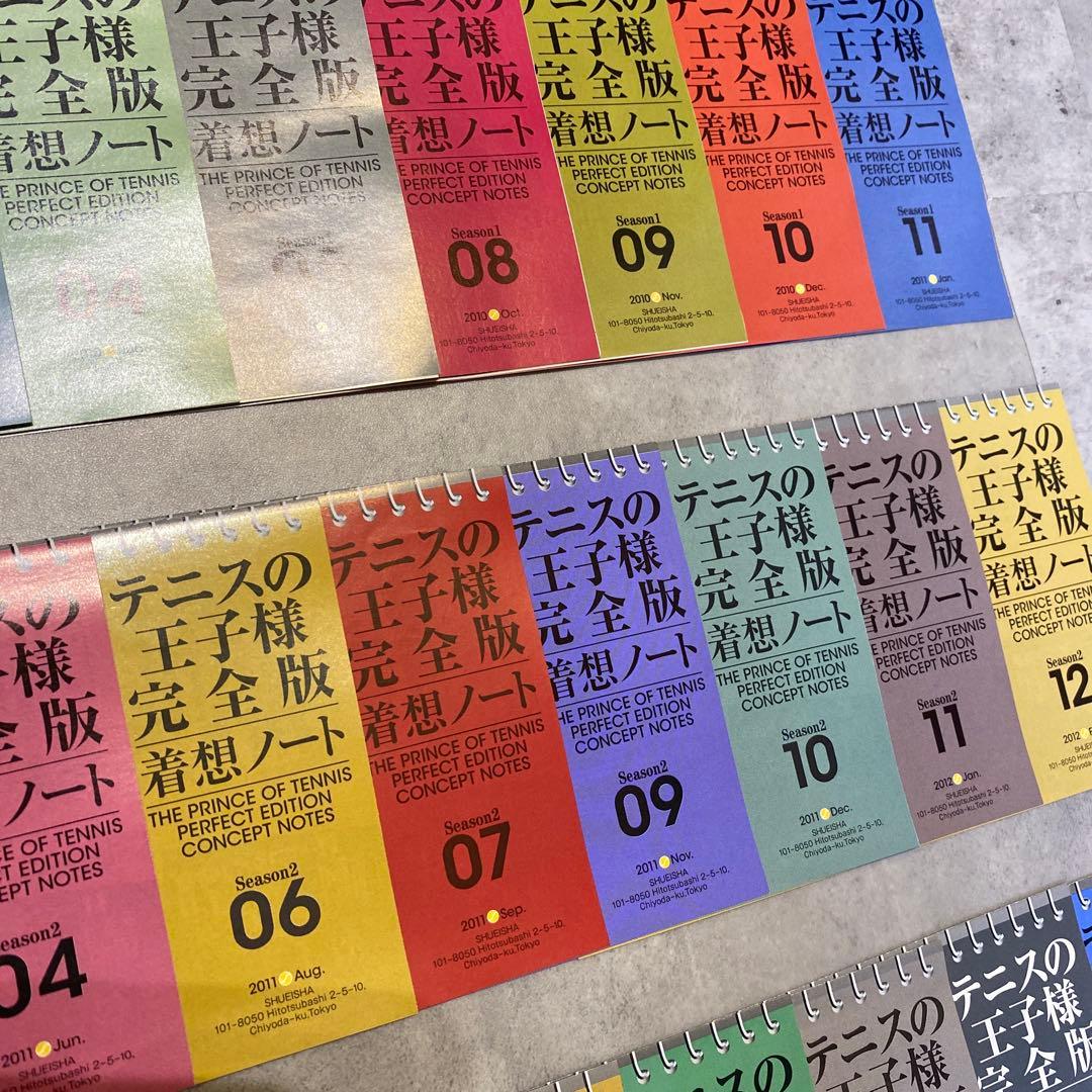 テニスの王子様　完全版　全36巻　着想ノート25枚