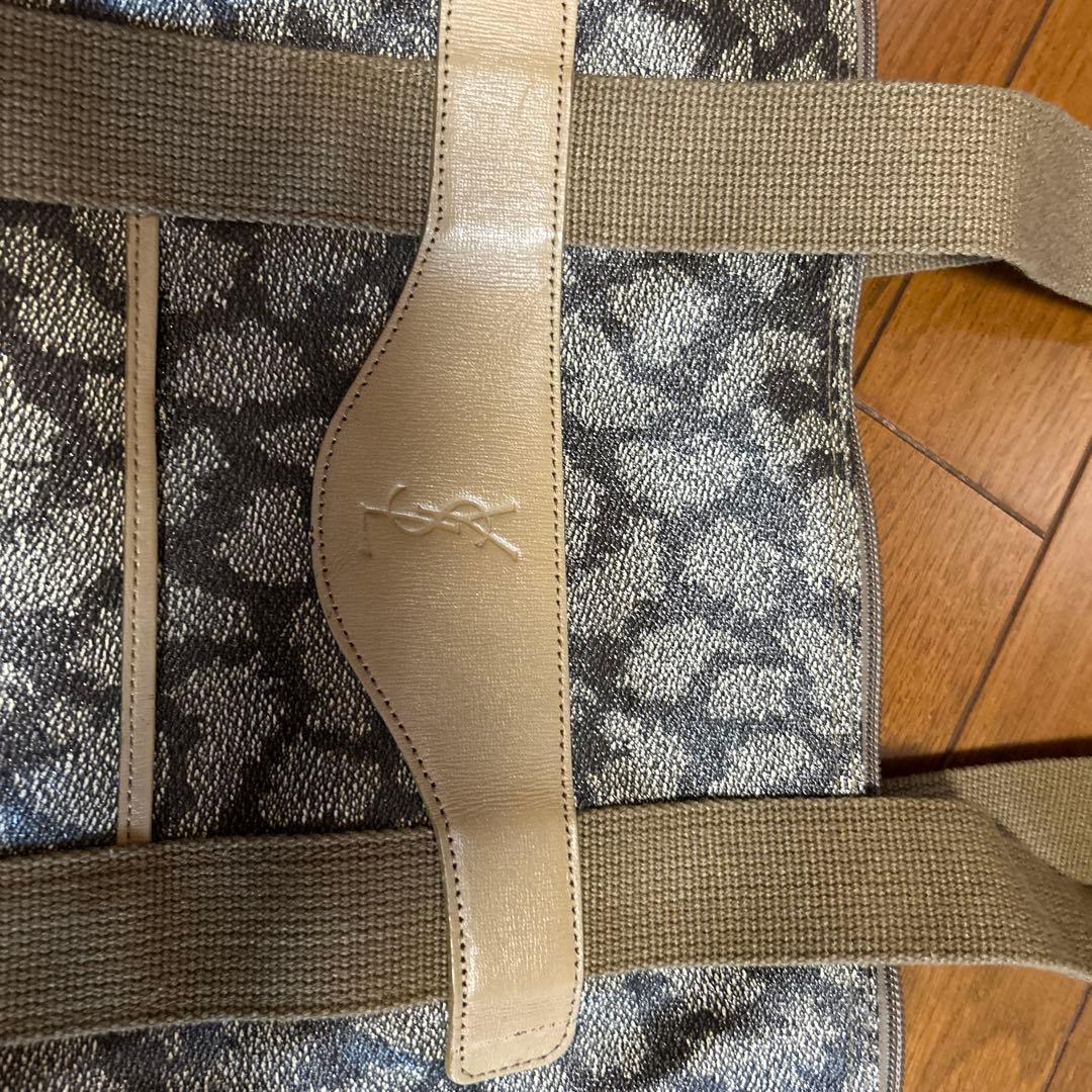 美品　２点　イヴサンローラン ボストンバッグ クラッチバッグ ジラフPVC