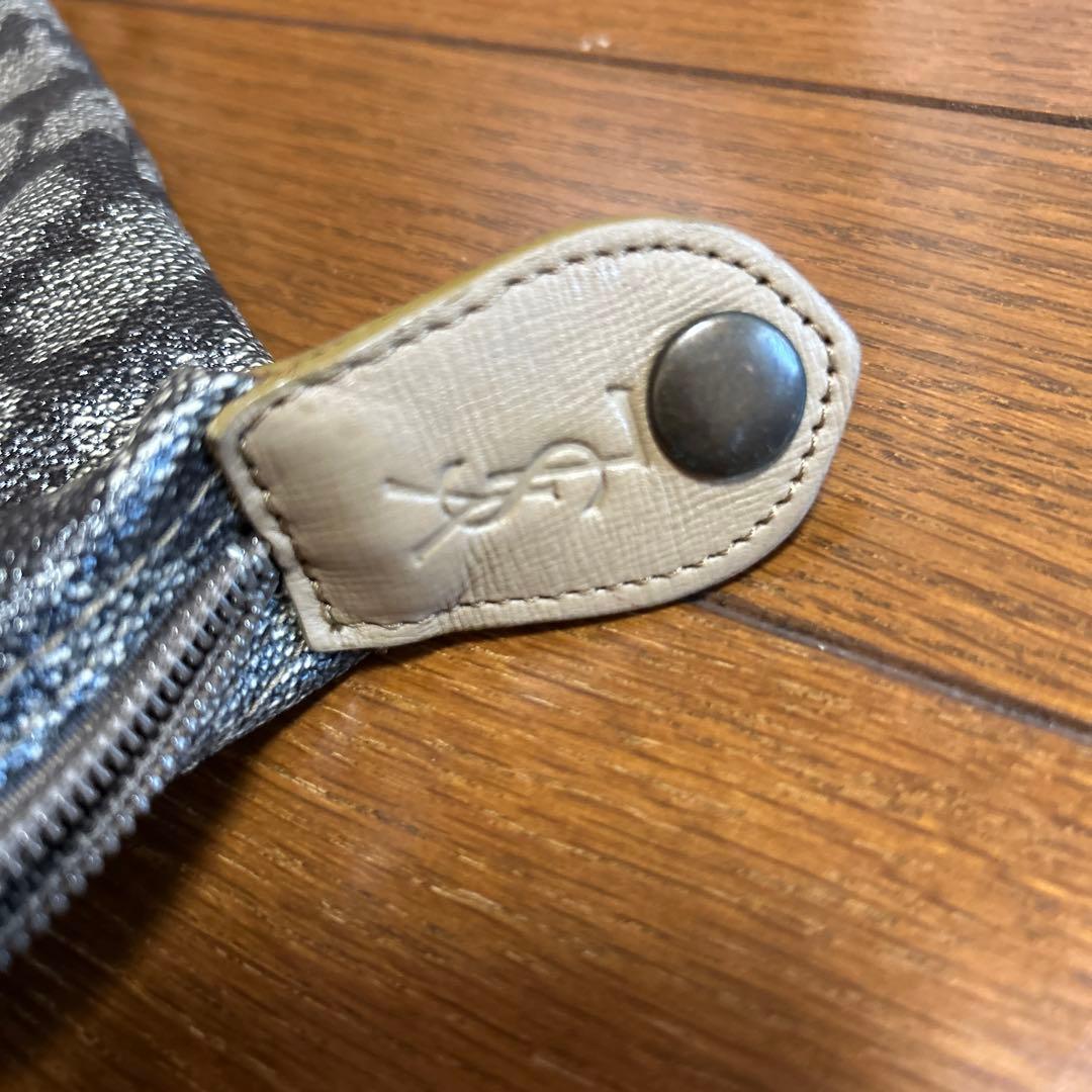 美品　２点　イヴサンローラン ボストンバッグ クラッチバッグ ジラフPVC