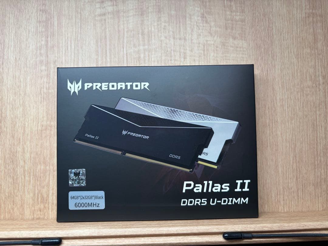 メモリー Predator DDR5 C30 6000MHz 64GB 32GB x2