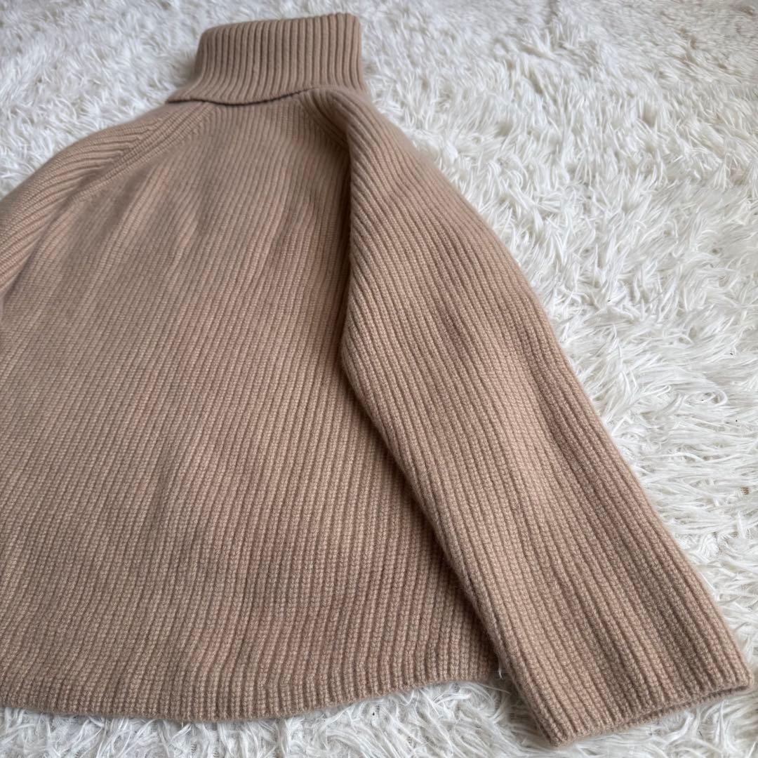 【完売品】アニュアンス ウールカシミヤ タートルニット プルオーバー ベージュ