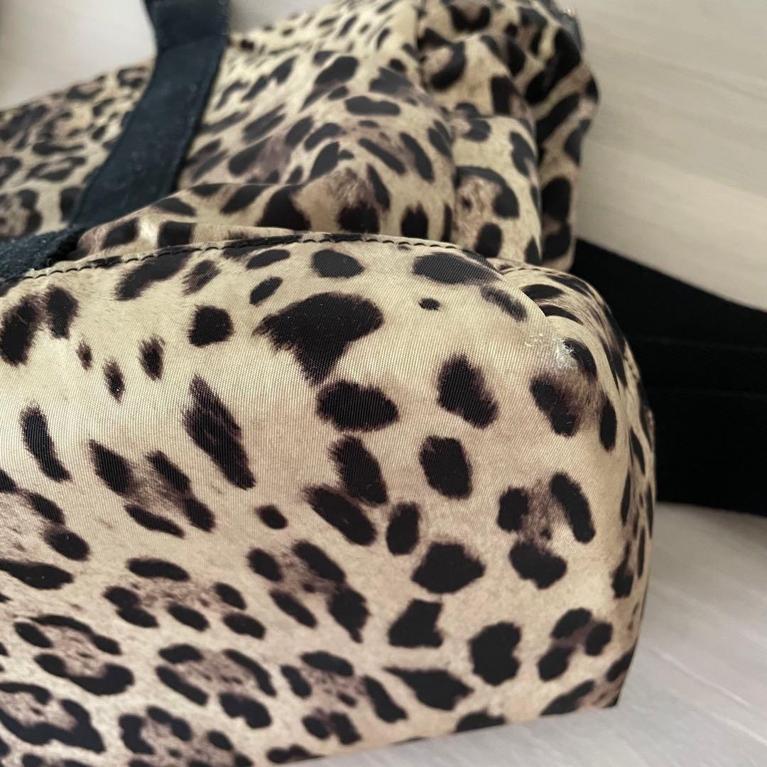 DOLCE & GABBANA マザーズバッグ レオパード ドルガバ