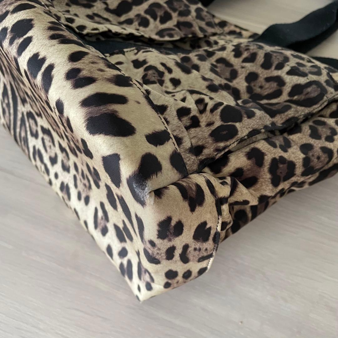 DOLCE & GABBANA マザーズバッグ レオパード ドルガバ