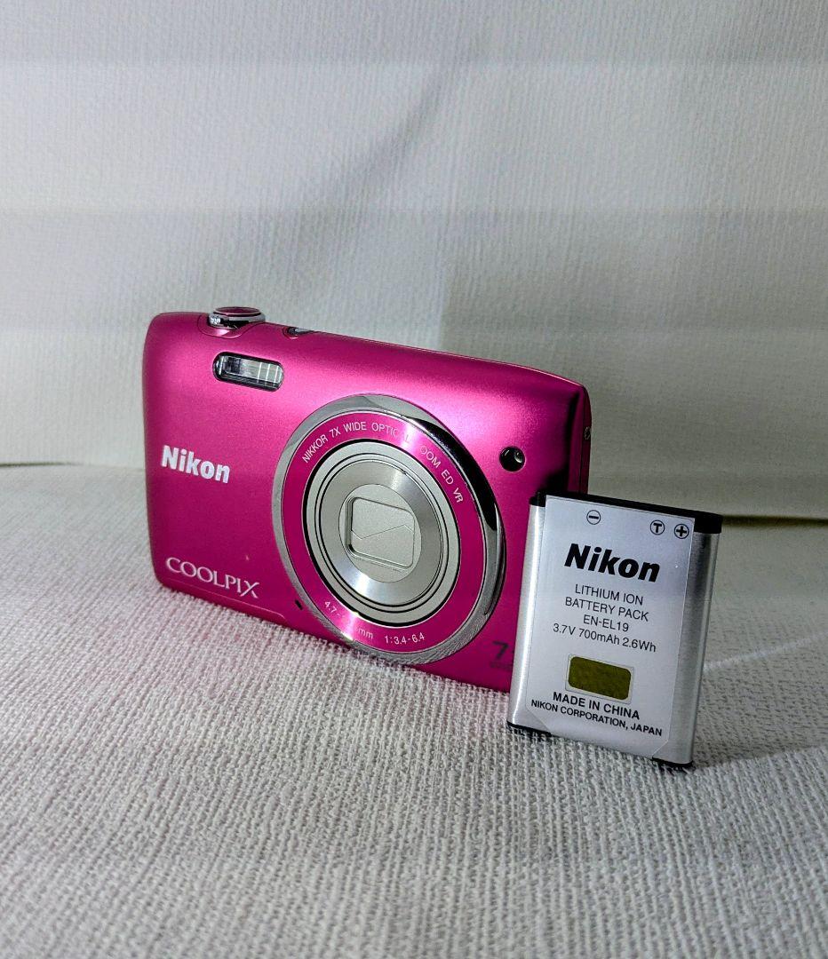 Nikon COOLPIX S3500 ピンク 美品 バッテリー付き！