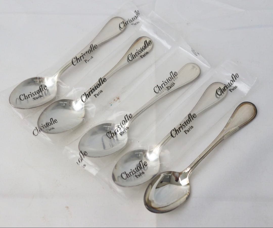 クリストフル　CHRISTOFLE パール　コーヒースプーン　5本セット