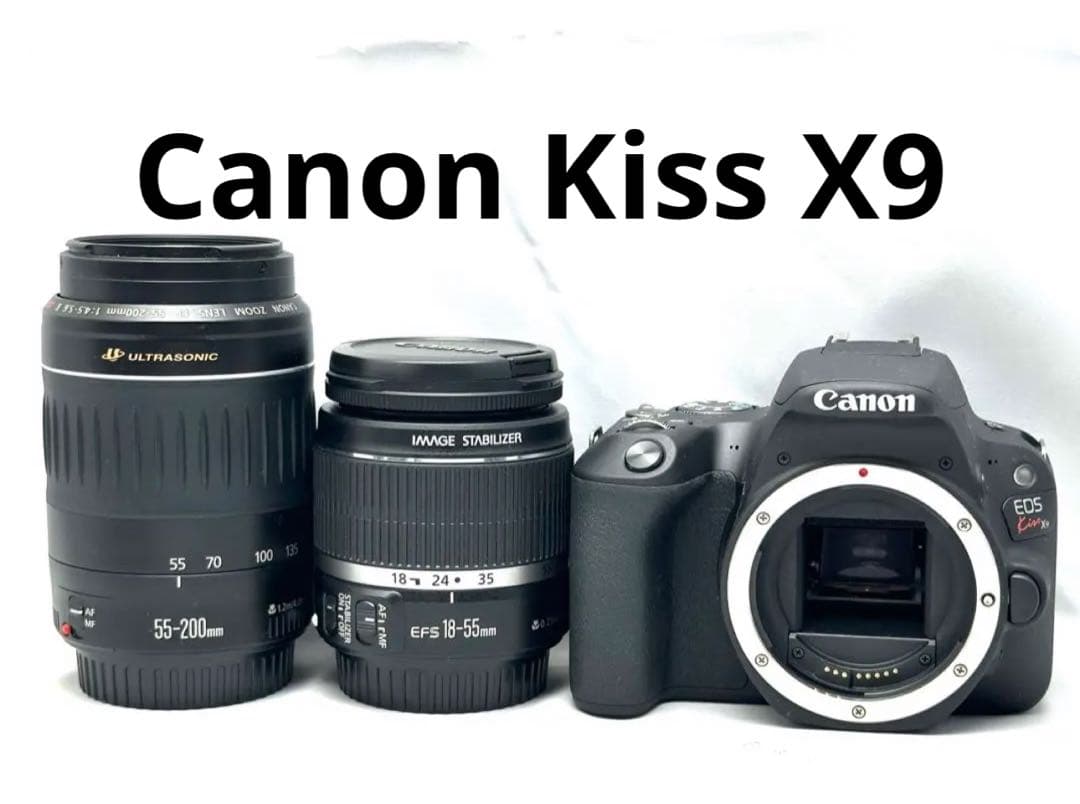 ショット数少ない！Canon EOS Kiss X9ダブルズームレンズキット♪