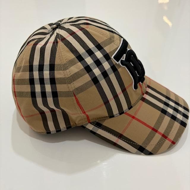 バーバリー モノグラム ノバチェック ベースボールキャップ L/G