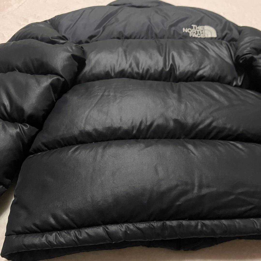 THE NORTH FACE ブラックダウンジャケット XS ヌプシ 厚手 軽量