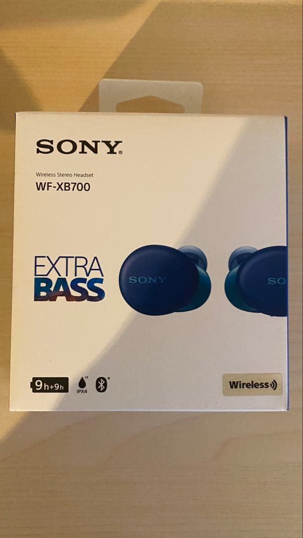 【新品未使用】SONY WF-XB700 ワイヤレスイヤフォン ブルー