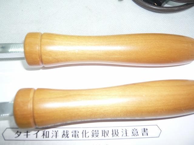未使用予備品　タキイ和裁電化鏝 　和裁コテ　和裁こて　タキイ製　鏝２本付
