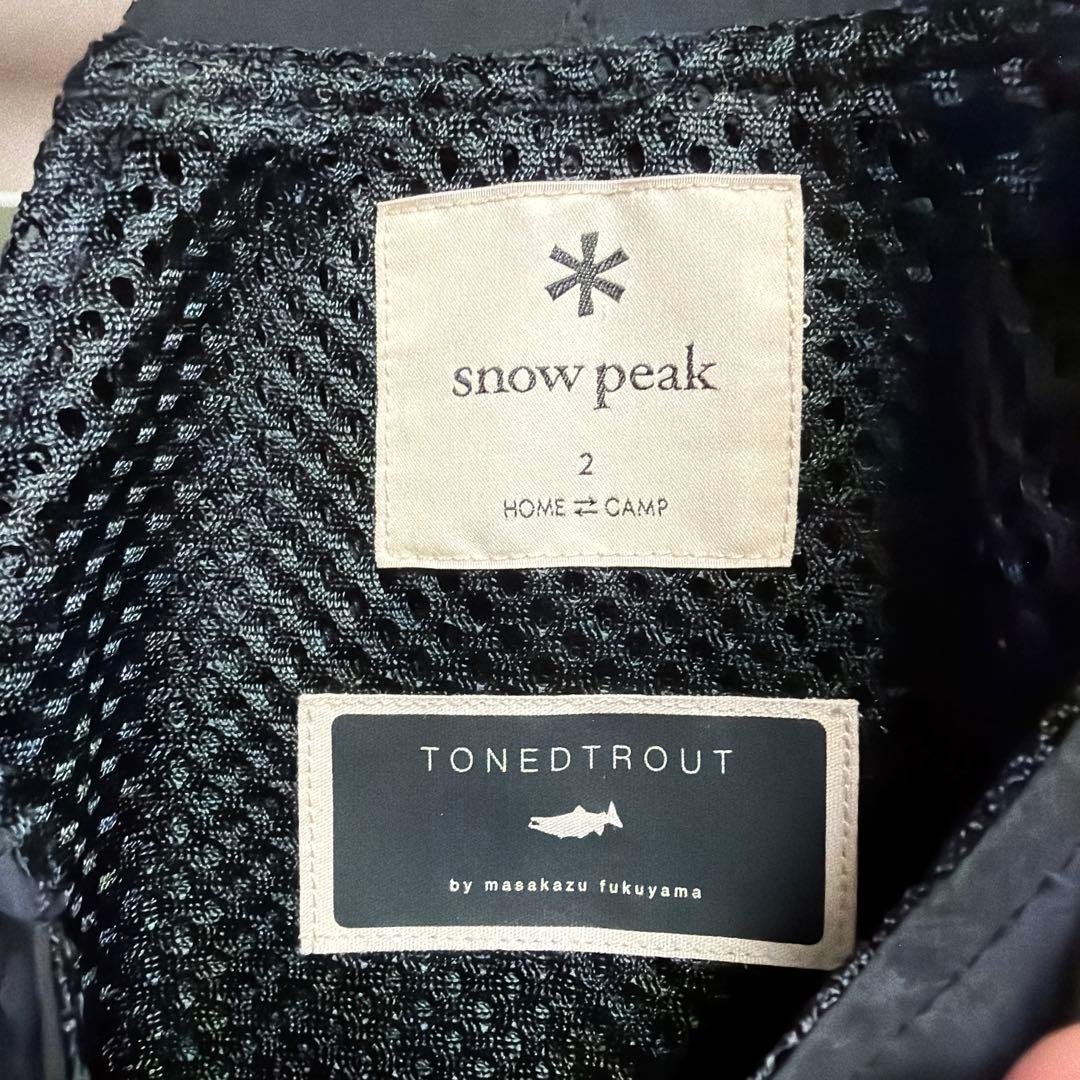 美品　スノーピークToned Trout Camp Vest 2 Black
