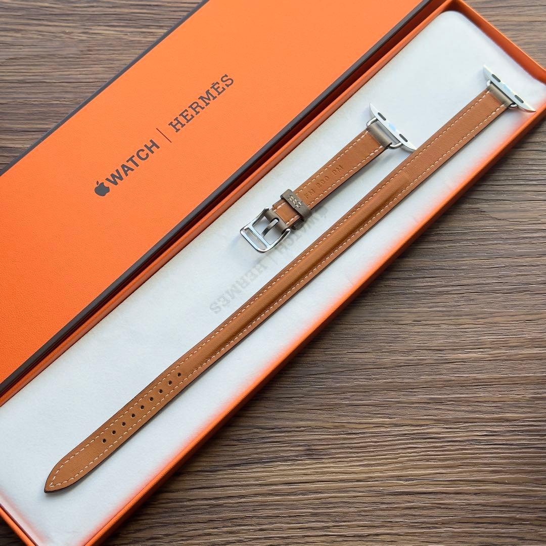 2744 Apple Watch エルメス　エトゥープ　ドゥブルトゥール　二重