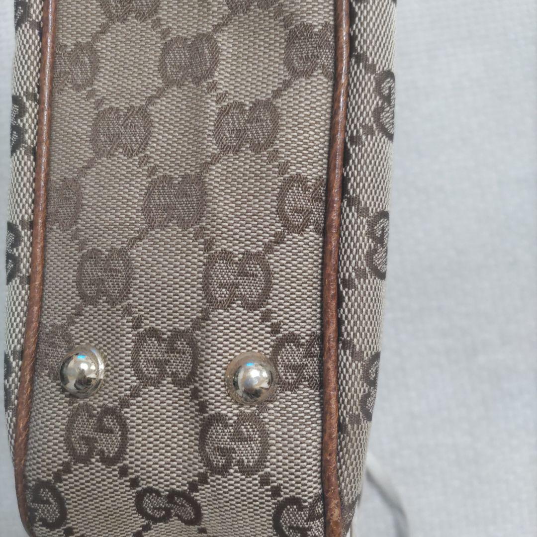 GUCCI GGパターン ハンドバッグ バンブーハンドル