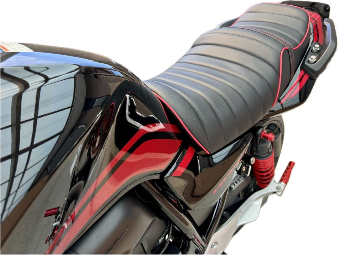 赤パイピング タックロール シート ホンダ CB400SF NC39 NC42