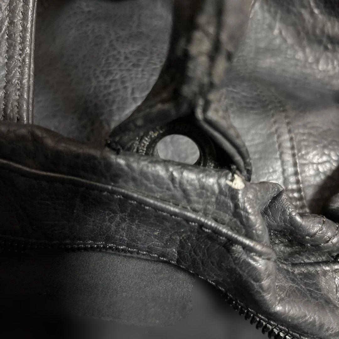 DIESEL レザーバッグ ブラック Y2K ユニセックス　ヴィンテージ