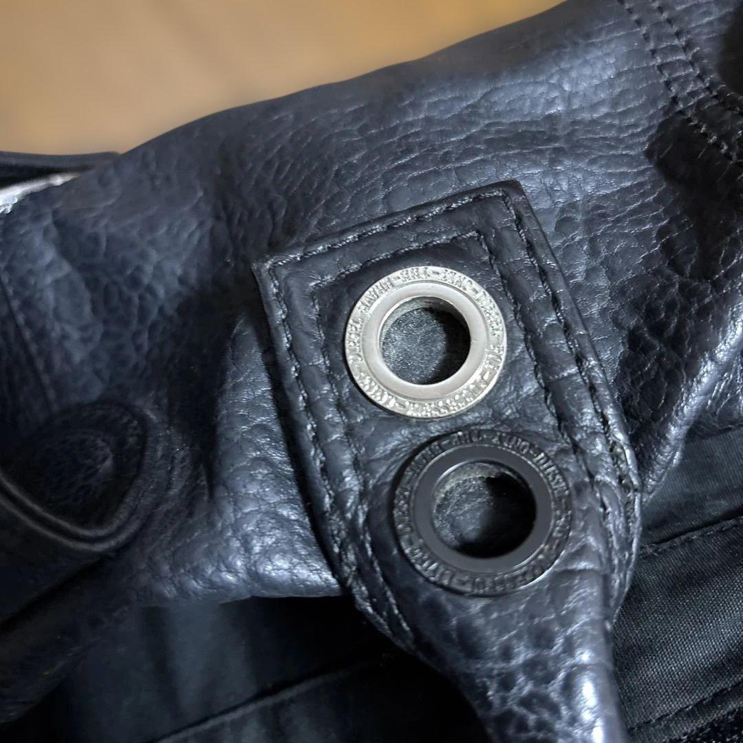 DIESEL レザーバッグ ブラック Y2K ユニセックス　ヴィンテージ