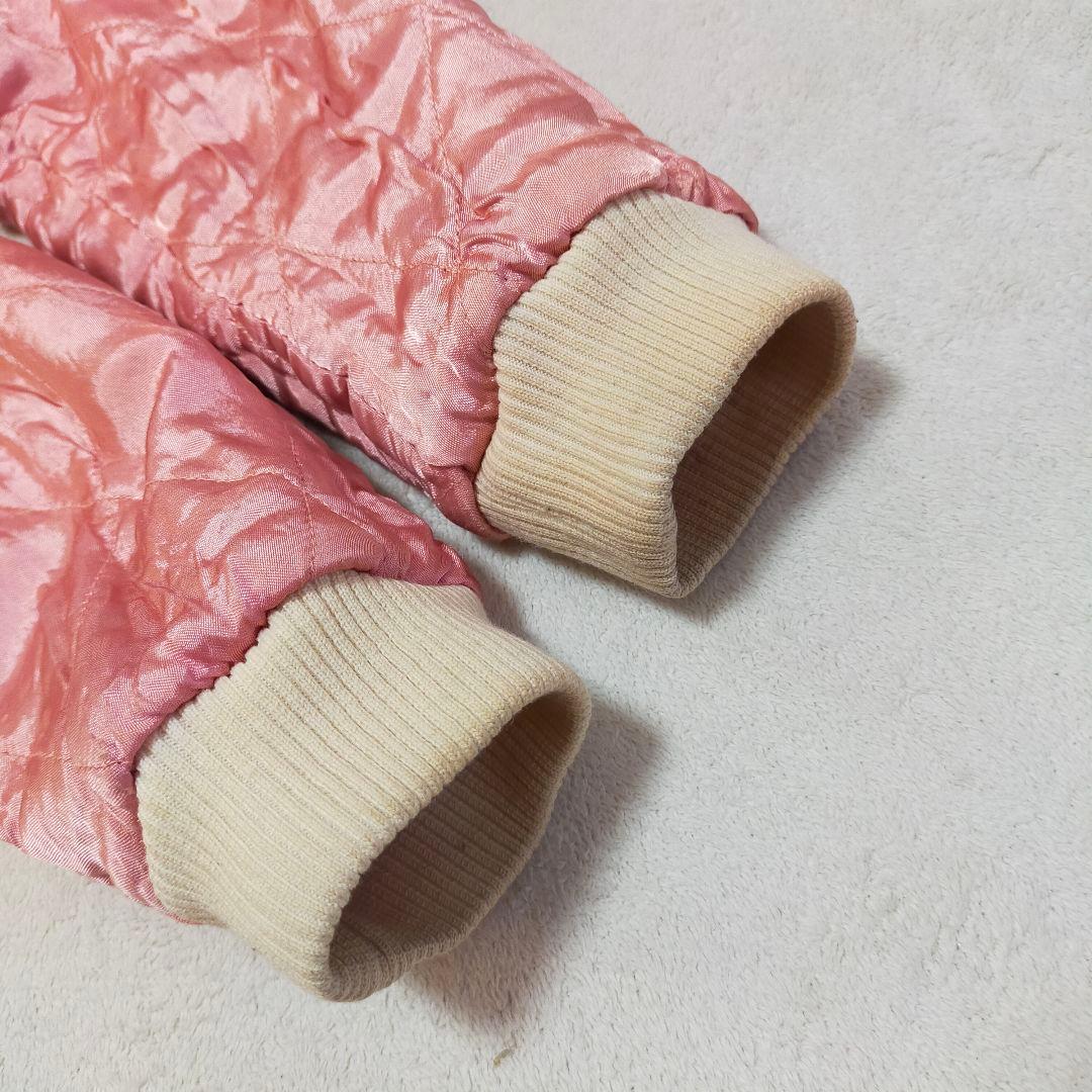 80S 90S　別珍×キルティングサテン　スカジャン　リバーシブル　虎鷲刺繍