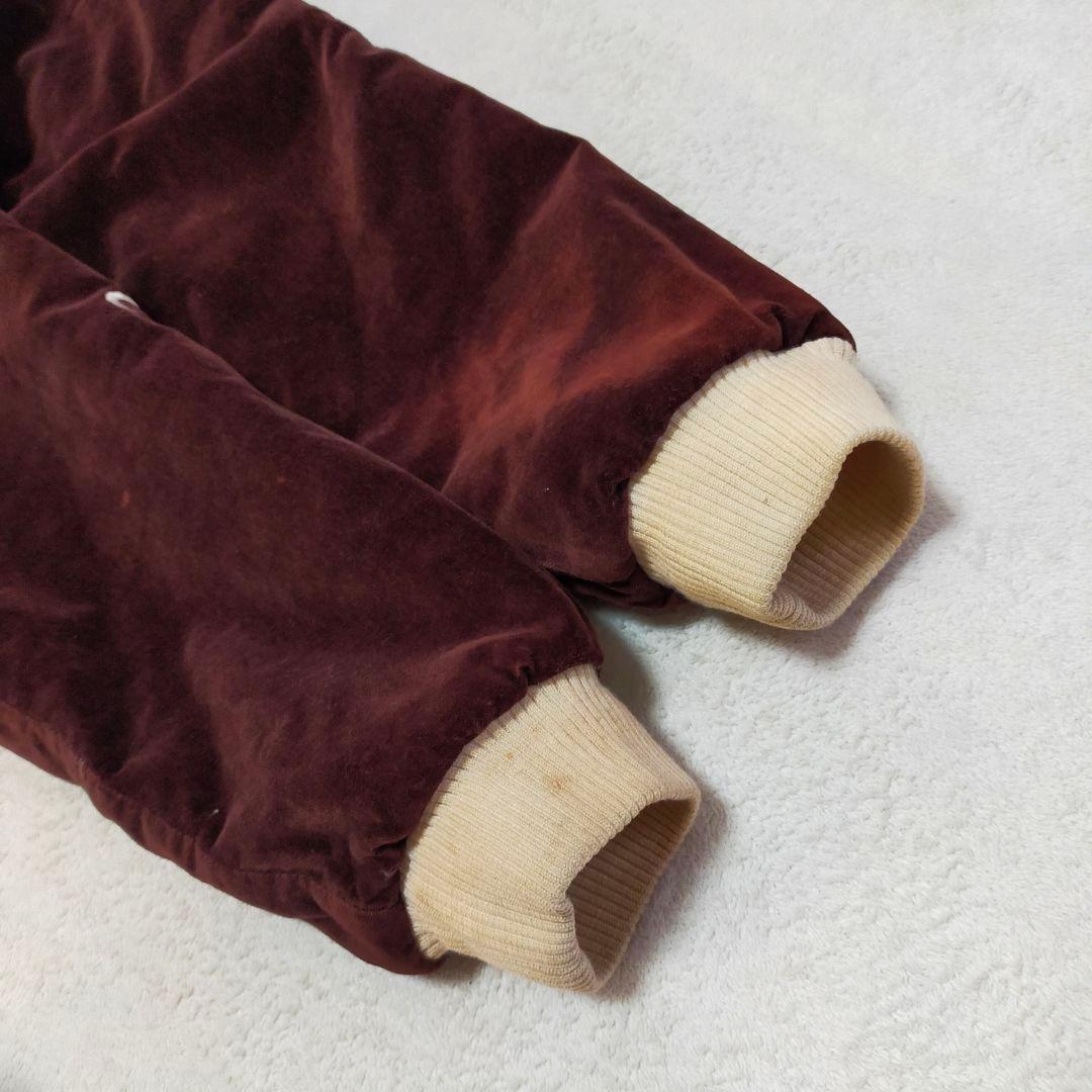 80S 90S　別珍×キルティングサテン　スカジャン　リバーシブル　虎鷲刺繍