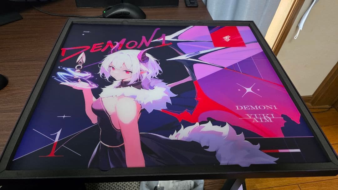 即購入歓迎 YukiAim x Demon1 Glass Mousepad
