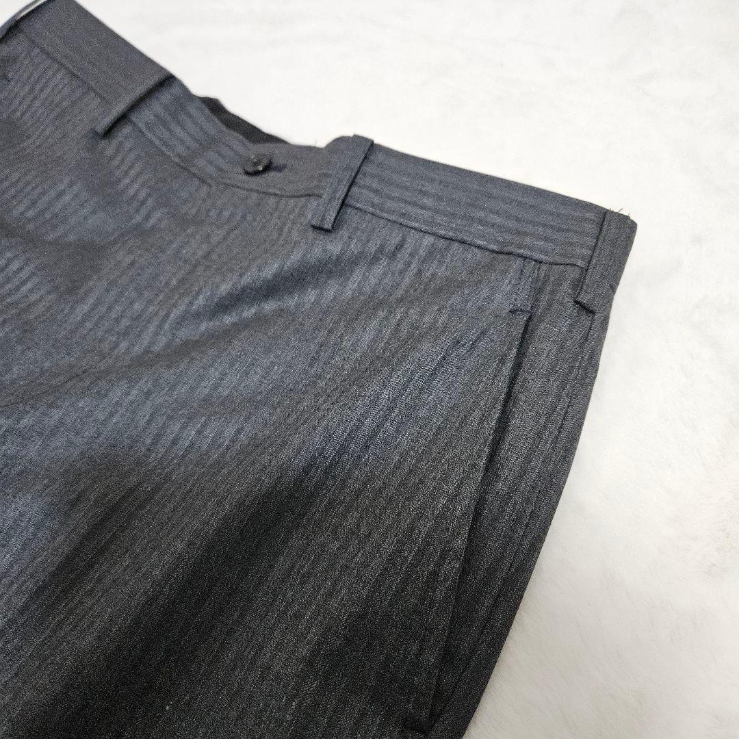 ✨極美品 タケオキクチ スーツ セットアップ グレー ストライプ ウール 3