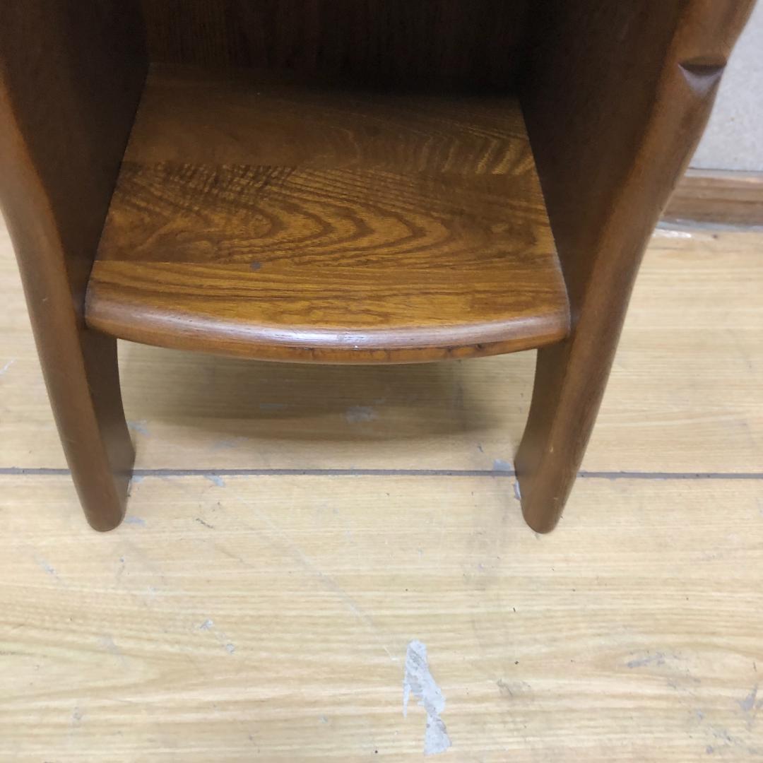 美品 カリモク 電話台 オールドカリモク アンティーク 88192-1-③